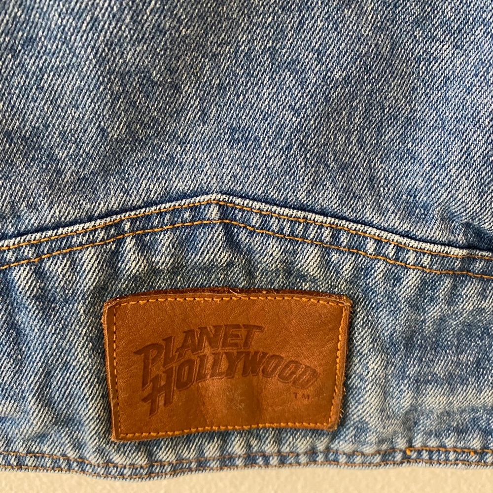 Vintage Planet Hollywood Lake Tahoe Denim Jacket - Picture 8 of 12